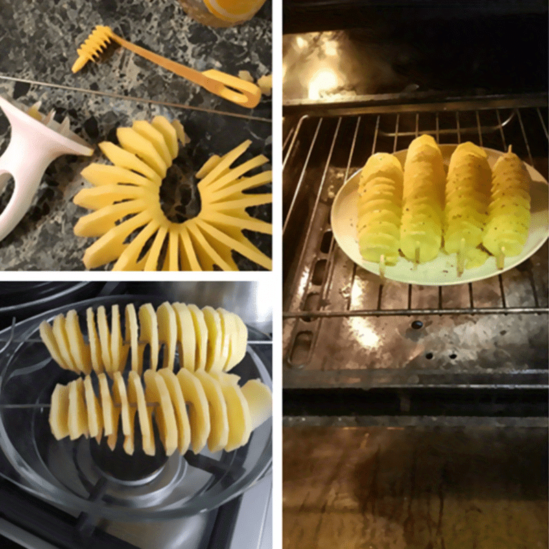 Portable Potato BBQ Skewers for Camping and Picnic