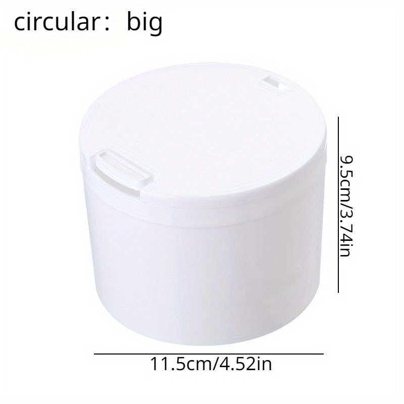 Desktop Storage Box With Lid Cotton Swab Cosmetic Cotton Plastic Dust proof Box