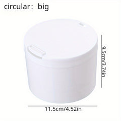 Desktop Storage Box With Lid Cotton Swab Cosmetic Cotton Plastic Dust proof Box