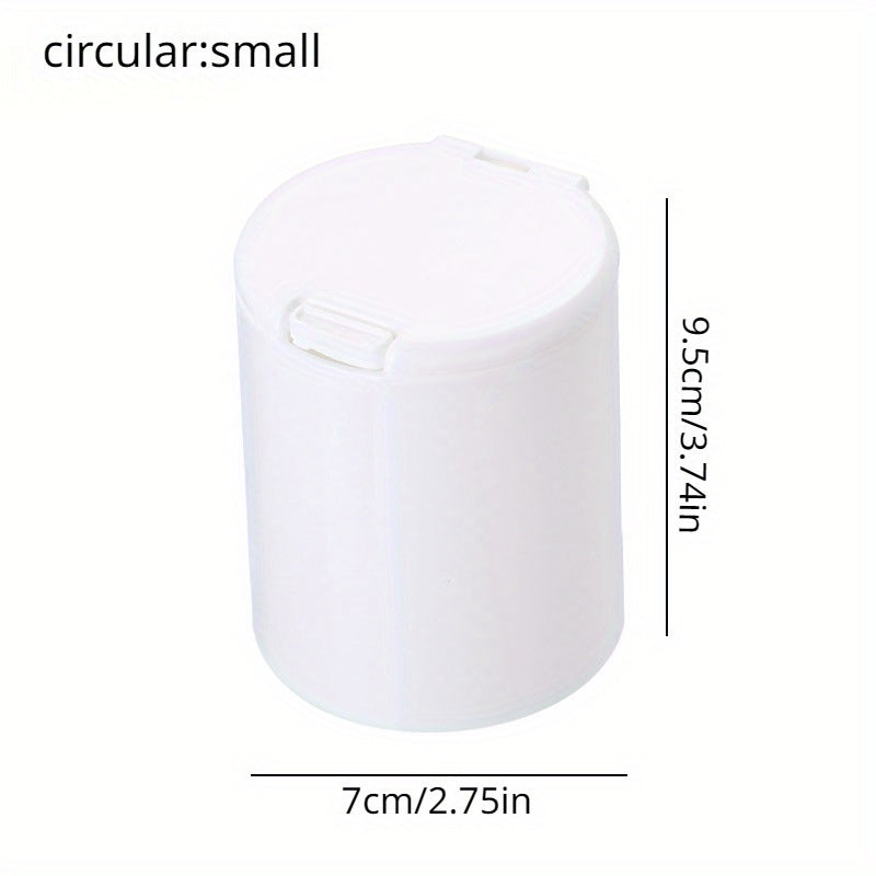 Desktop Storage Box With Lid Cotton Swab Cosmetic Cotton Plastic Dust proof Box