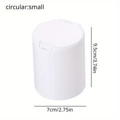 Desktop Storage Box With Lid Cotton Swab Cosmetic Cotton Plastic Dust proof Box