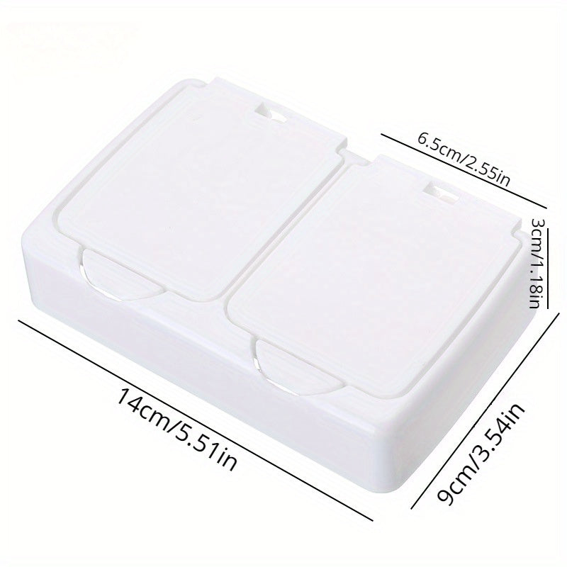 Desktop Storage Box With Lid Cotton Swab Cosmetic Cotton Plastic Dust proof Box