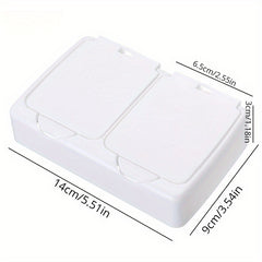 Desktop Storage Box With Lid Cotton Swab Cosmetic Cotton Plastic Dust proof Box