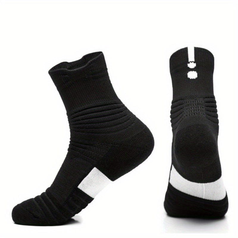 Men's Sports Socks Anti-sweat Padded Breathable Running Basketball Socks