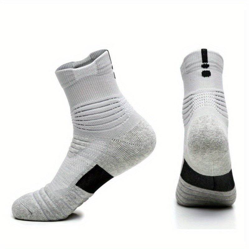 Men's Sports Socks Anti-sweat Padded Breathable Running Basketball Socks