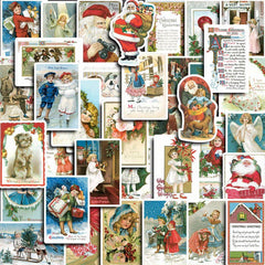 40pcs Christmas Card Stickers Diy Computer Washi Scrapbooking Stickers