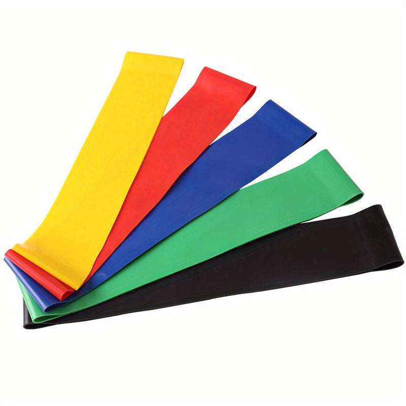 5pcs Yoga Resistance Rope TPE Fitness Stretching Band with Storage Bag