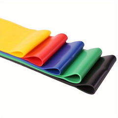 5pcs Yoga Resistance Rope TPE Fitness Stretching Band with Storage Bag