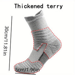 Thickened Breathable Sports Socks for Running & Basketball