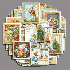 40pcs Alice Christmas Stickers Student Stationery Arts Crafts
