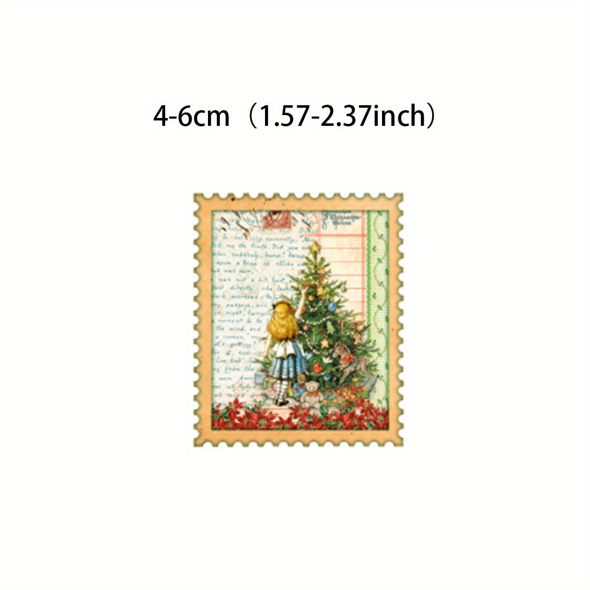 40pcs Alice Christmas Stickers Student Stationery Arts Crafts