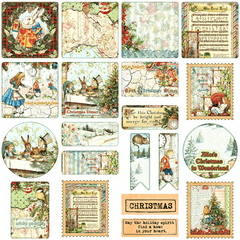 40pcs Alice Christmas Stickers Student Stationery Arts Crafts