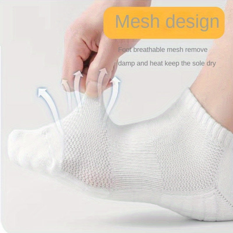 Men's Sports Crew Socks Sweat Absorption Cushion