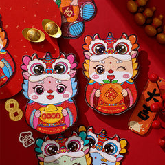 6pcs Year of the Dragon Red Envelopes Spring Red Packet