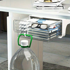 1pc Office Desk Storage Box Hanging Installation