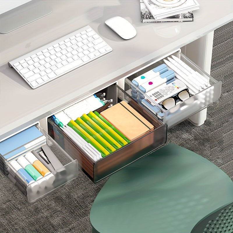 1pc Office Desk Storage Box Hanging Installation