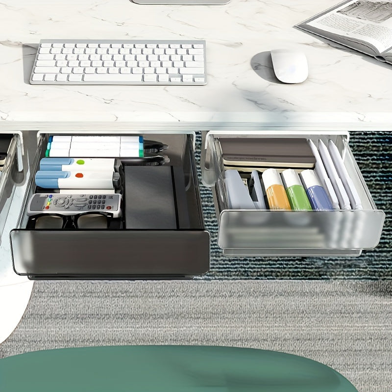 1pc Office Desk Storage Box Hanging Installation