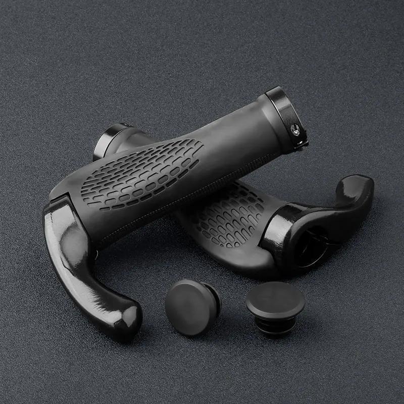 Aluminium Bicycle Handlebar End Cap Anti Skid Rubber Grips