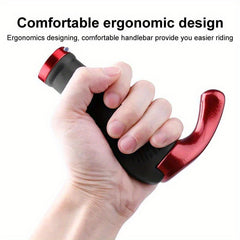 Aluminium Bicycle Handlebar End Cap Anti Skid Rubber Grips