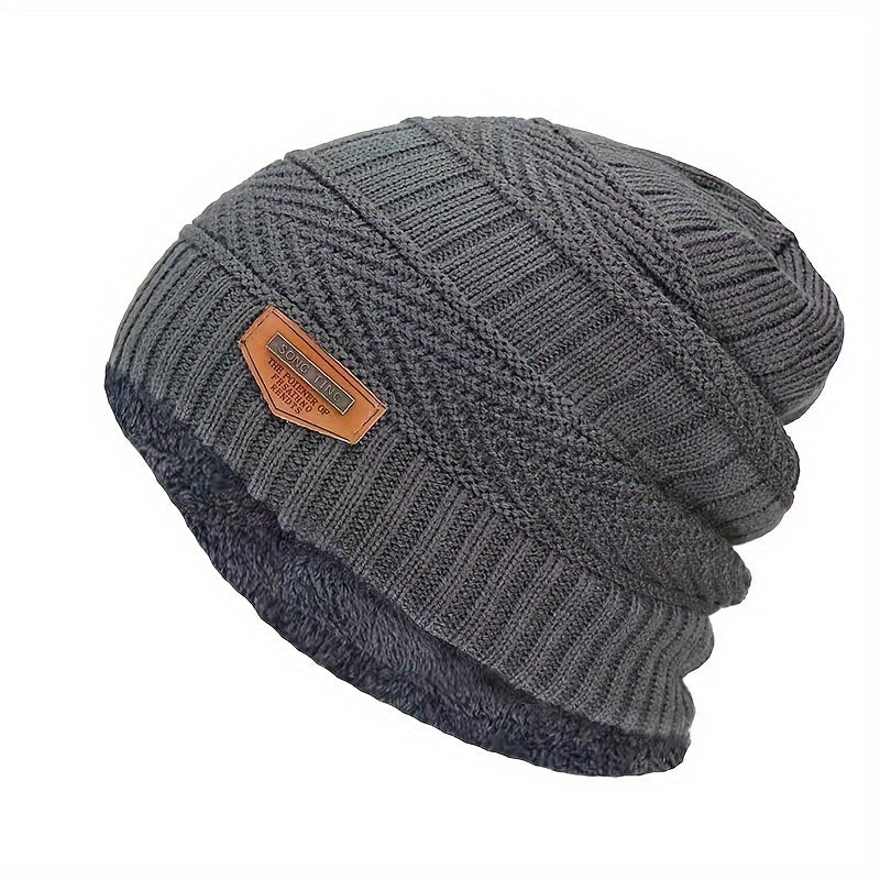 Unisex Winter Thick Beanie Knitted Hat