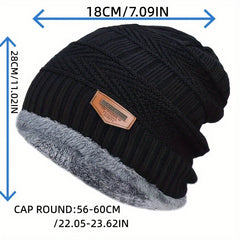 Unisex Winter Thick Beanie Knitted Hat