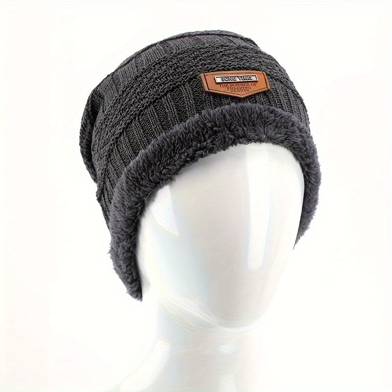Unisex Winter Thick Beanie Knitted Hat