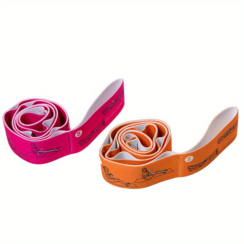 Pattern Yoga Stretching Band Fitness Resistance Band for Dance