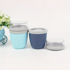 Portable 2 Tier Overnight Oats Container