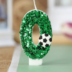 Soccer Number Candle for Birthday Cake Topper