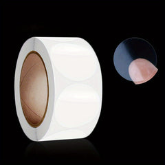 500 Transparent Self Adhesive Sealing Sticker Round Roll for Gift Packaging