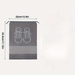 3pcs Large Size Shoe Storage Bag Non Woven Fabric Dustproof Shoe Bags