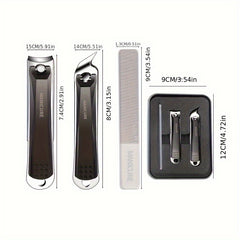 Portable Nail Clippers with Nail File Fingernail & Toenail Cutter