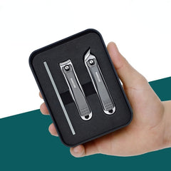 Portable Nail Clippers with Nail File Fingernail & Toenail Cutter