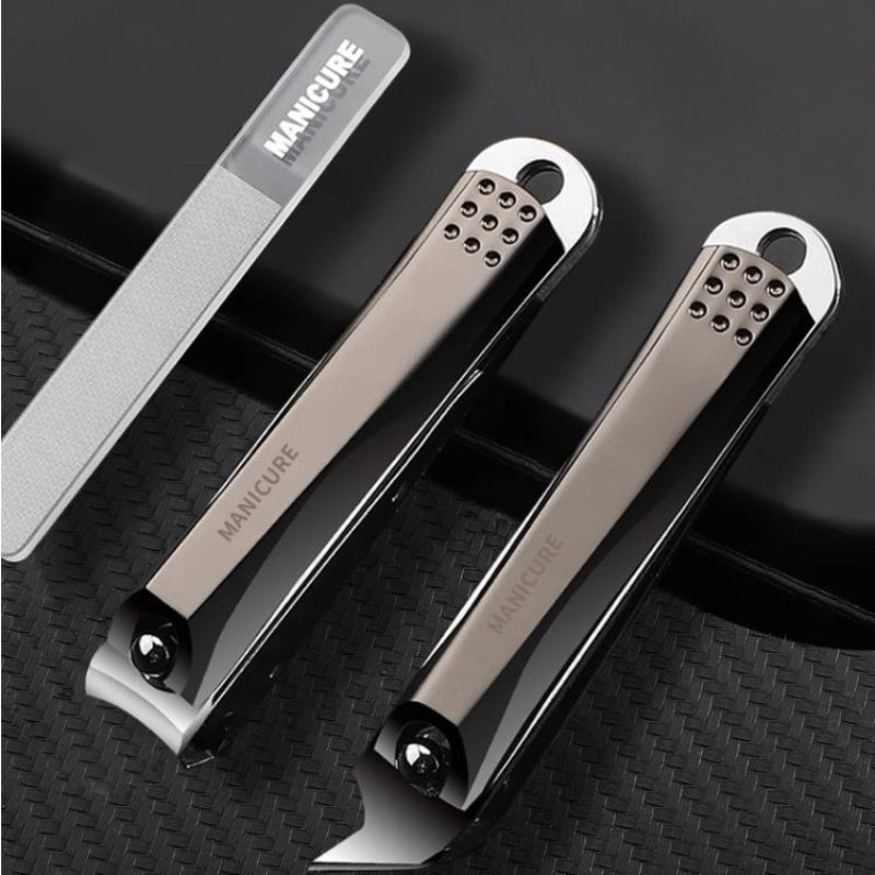 Portable Nail Clippers with Nail File Fingernail & Toenail Cutter