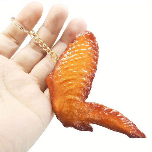 Roast Chicken Leg Car Key Chain Bag Charm Pendant