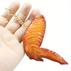 Roast Chicken Leg Car Key Chain Bag Charm Pendant