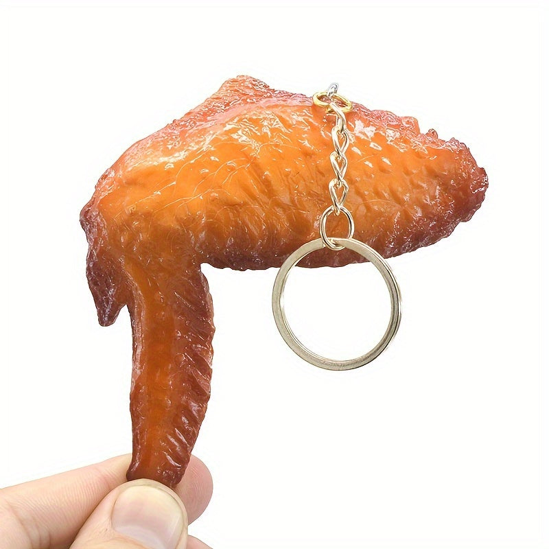 Roast Chicken Leg Car Key Chain Bag Charm Pendant