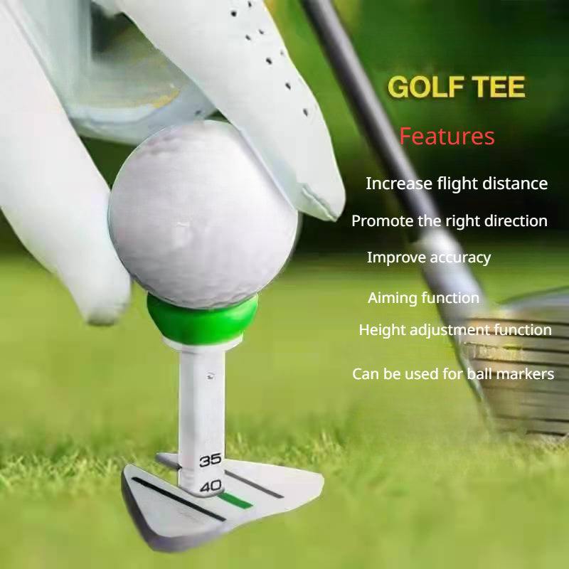 Adjustable Golf Double Tee Ball Holder - Assorted Colors