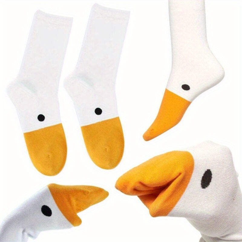 Untitled Goose Game Socks Animal Funny Pattern Unisex Casual Cotton Socks