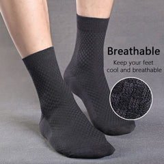 5 Pairs Men's Bamboo Fiber Ankle Socks Spring Summer