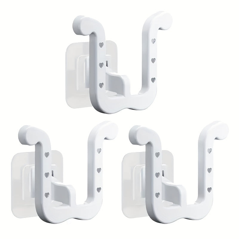 6pcs Wall Mounted Slipper Rack Self Adhesive Shoe Rack