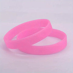 2 Pcs Silicone Bracelet Luminous Ring Sports Group Wristband