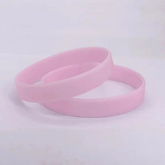 2 Pcs Silicone Bracelet Luminous Ring Sports Group Wristband