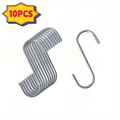 20pcs Heavy Duty S Shaped Hooks for Plants Clothes Closet Kitchen
