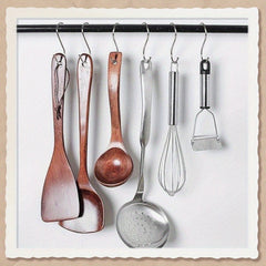 20pcs Heavy Duty S Shaped Hooks for Plants Clothes Closet Kitchen
