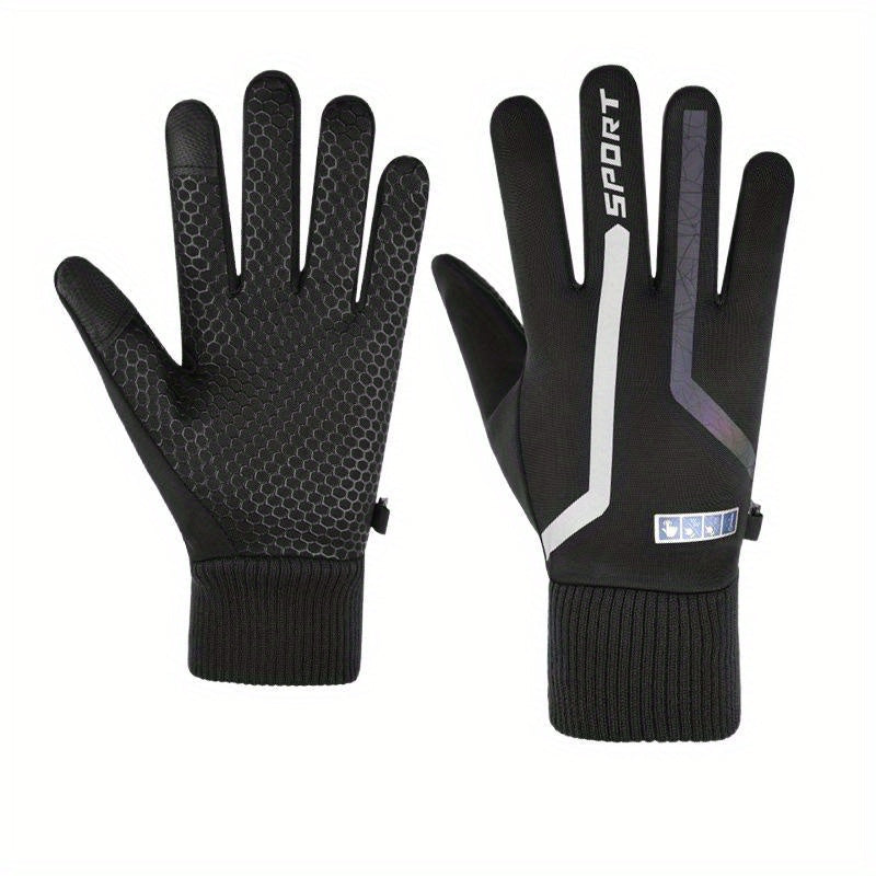 Winter Sports Skiing Warm Gloves For Men Waterproof Thick Gloves