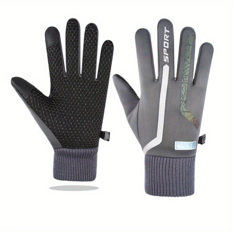 Winter Sports Skiing Warm Gloves For Men Waterproof Thick Gloves