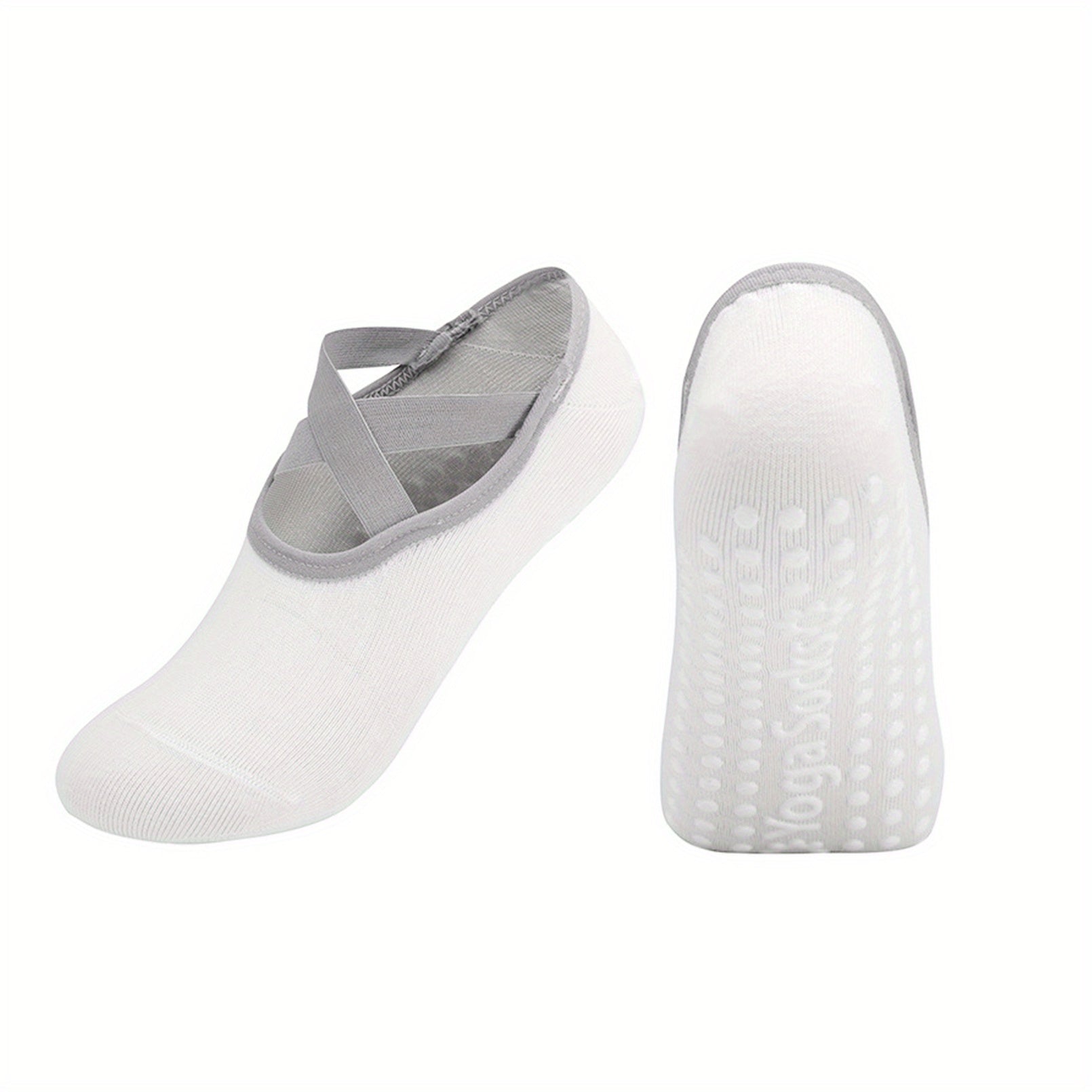 Women's Yoga Socks Non Slip Cross Strap Sports Socks
