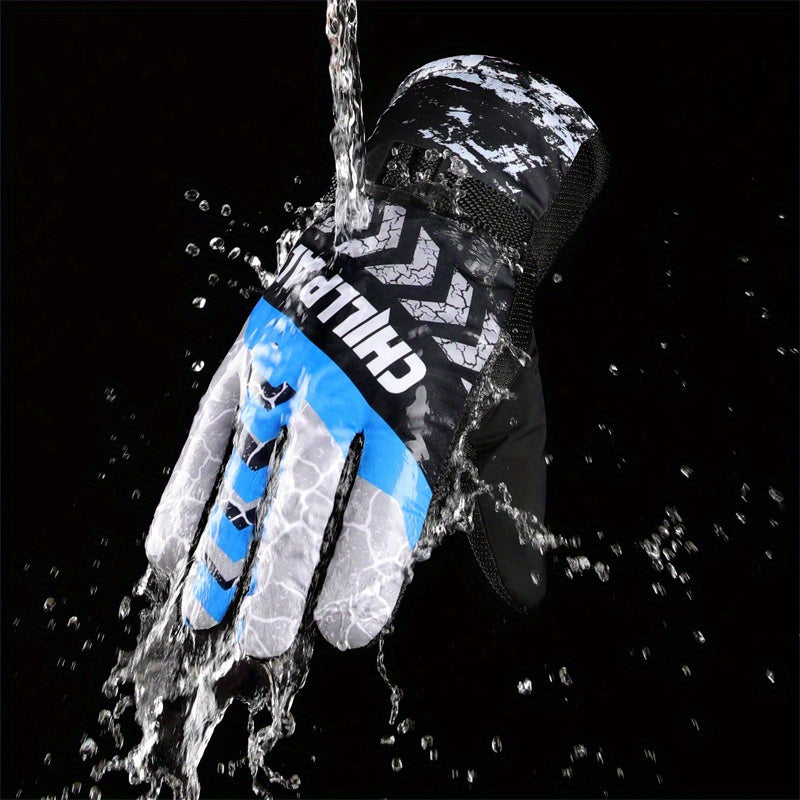 Winter Skiing Gloves Warm Waterproof Outdoor Sports Riding Gloves