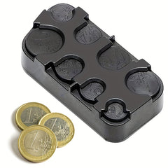 Compact Plastic Euro Coin Mini Dispenser Storage Box